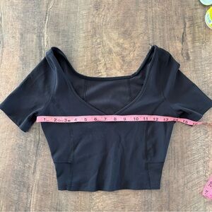 lululemon athletica Black Crop Top